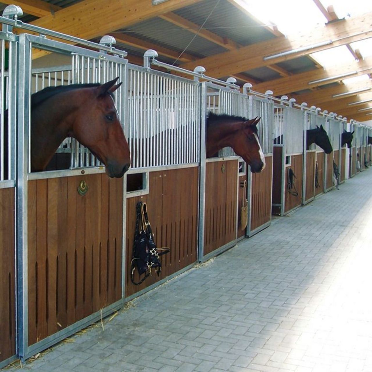 Stable with horsebox