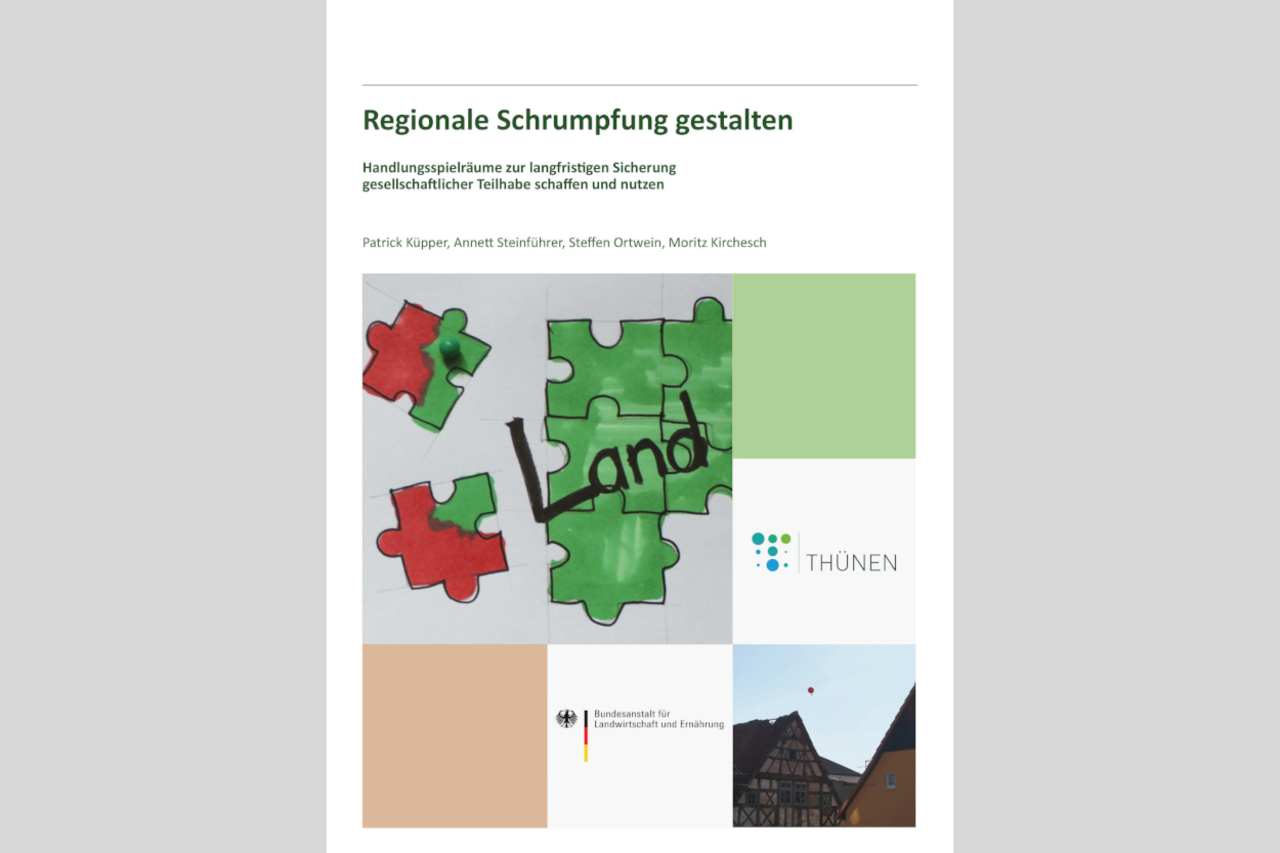The results of the workshop series “Regionale Schrumpfung gestalten” was published in a booklet in 2013