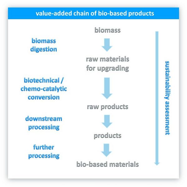 Value-added chain of bio-based products
