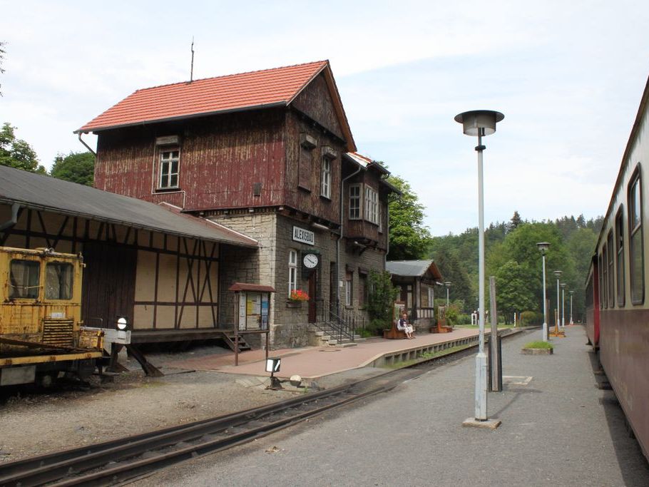 Der Bahnhof in Alexisbad.