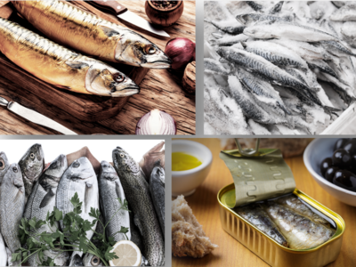 marinierter, konservierter, geräucherter, gefrorener oder frischer Fisch 