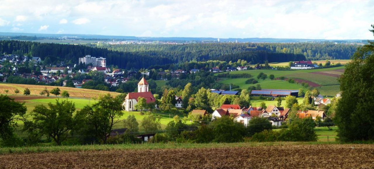Black Forest Panorama with Church and Villages