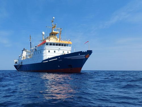  Research vessel RV DANA at sea