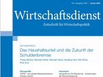 Deckblatt Wirtschaftsdienst Ausgabe 1, 2024. Zeitschrift für Wirtschaftspolitik.