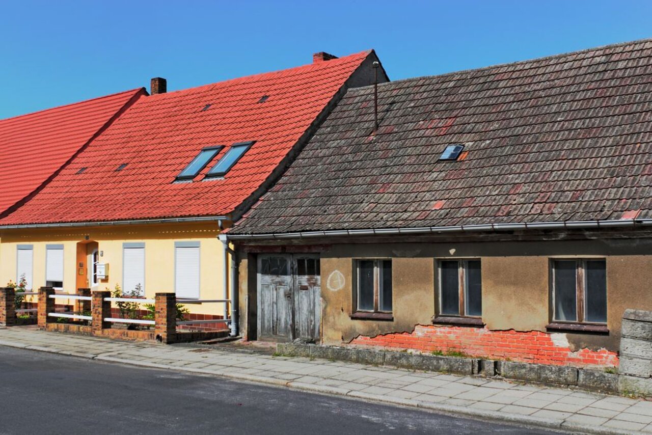 Saniert und unsaniert