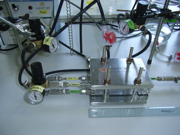 Cross-flow filtration unit