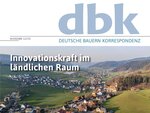 Cover of themembers’ magazine of the German Farmers' Association . „Deutsche Bauern Korrespondenz"
