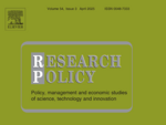 Titelseite der Aprilausgabe des Journals Research Policy