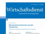 Cover of the Journal Wirtschaftsdienst issue 01/2026