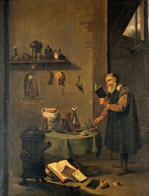 An alchemist in his laboratory. Oil painting after David Teniers the younger. Wellcome Collection. / public domain An alchemist in his laboratory. Oil painting after David Teniers the younger. Wellcome Collection. / public domain