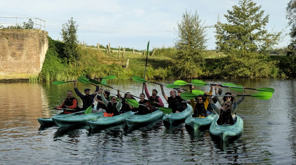 Foto von Kanu-Gruppe