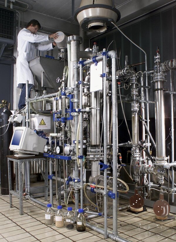 Pyrolyseanlage im Technikum