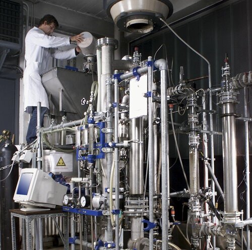 Pyrolyseanlage im Technikum