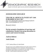 On the normative foundations of marriage and cohabitation: Results from group discussions in eastern and western Germany.