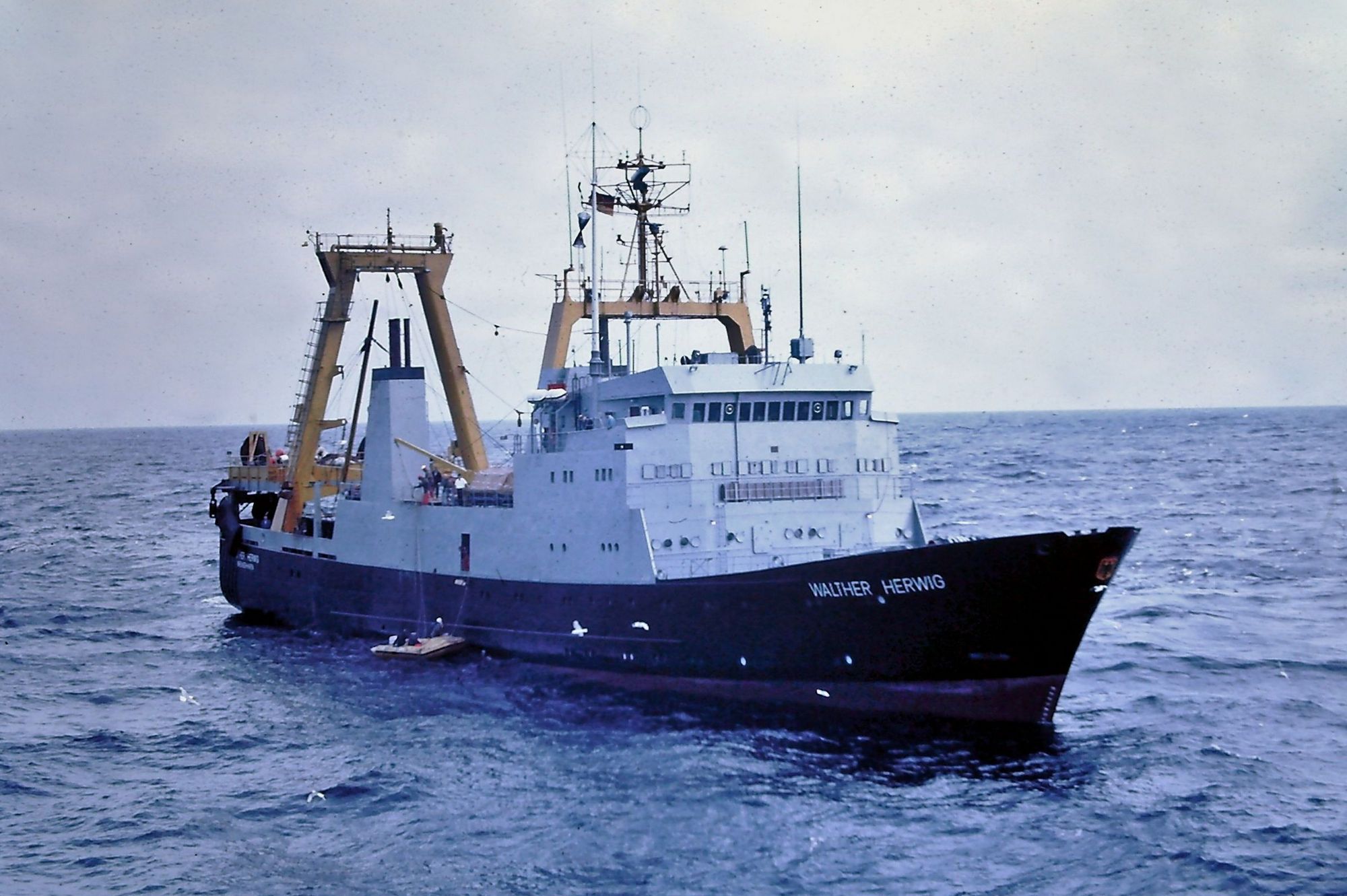 Die zweite "Walther Herwig" 1988 in der Nordsee