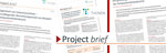 Eine Abbildung des Project brief und das Thünen Logo, soft im Hintergrund Ausschnitte von anderen Project brief.