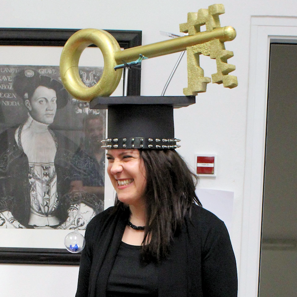 Johanna Untenecker with doctoral cap