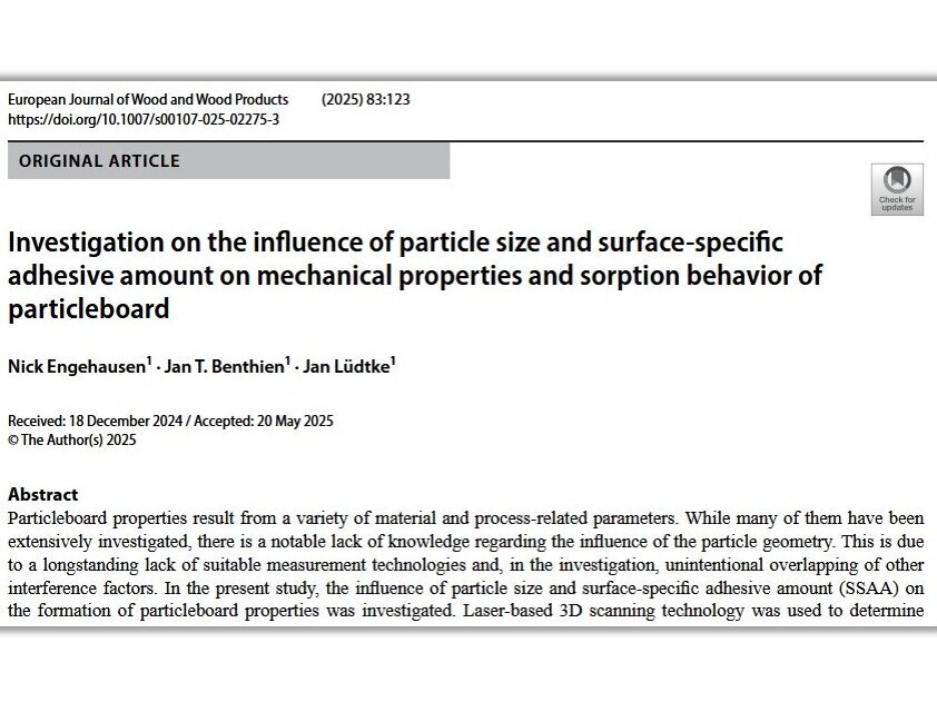 Ausschnitt der Publikation aus dem European Journal of Wood and Wood Products