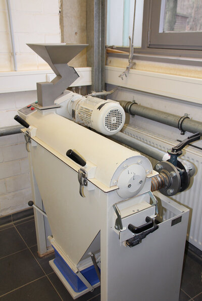 Das Foto zeigt einen Bodendeglomerator der Firma Fritsch.