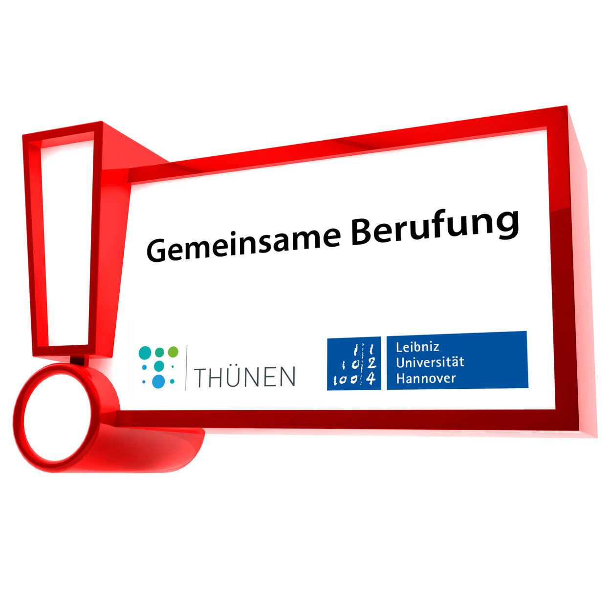Grafik zur gemeinsamen Berufung des Johann Heinrich von Thünen-Instituts am Dienstort Höxter und der Gottfried Wilhelm Leibniz Universität Hannover