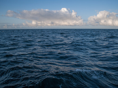 Blick auf die Meeresoberfläche. 