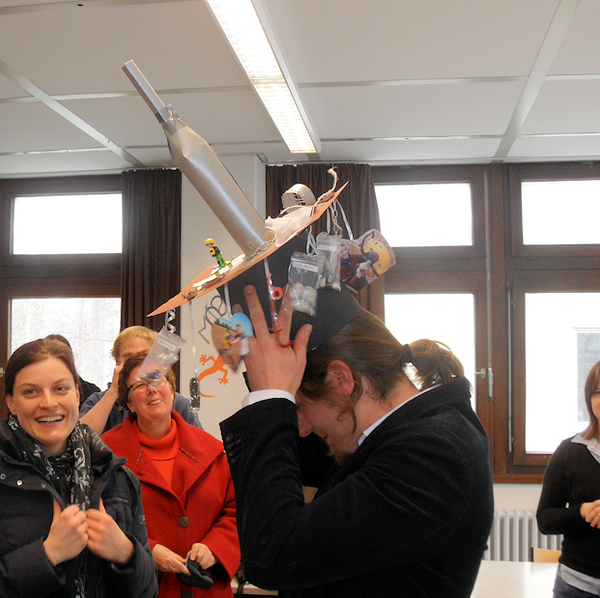 Christopher Poeplau mit Doktorhut