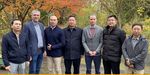 Ein Gruppenfoto mit Hu Zhilin, Richard Fischer, Melvin Lippe, Wan Yong, Daniel Kübler, Dong Dekun, Zhang Jinfeng