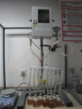 Klicken für eine Vergrösserung Anaerobisierungsanlage für Medien