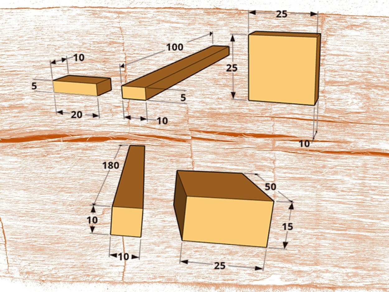 Skizze von Prükörpern
