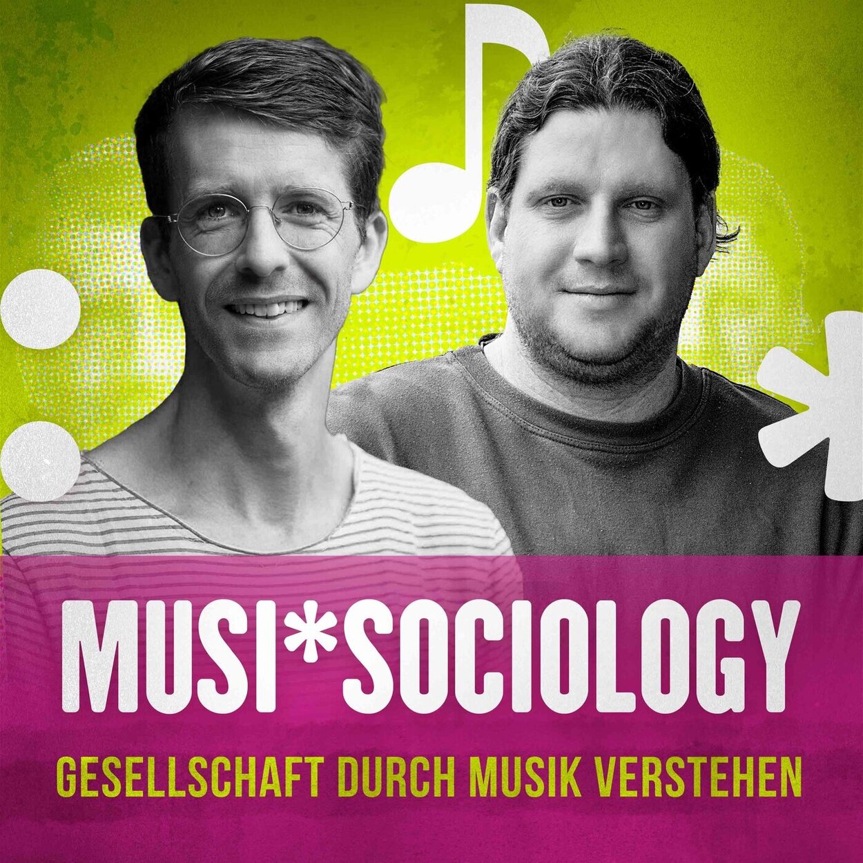 Titelbild des Podcasts Musi*Sociology mit den Hosts Daniel Kubiak und André Knabe