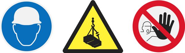 Occupational safety signs