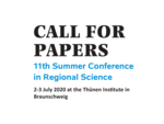 Grafik: Call for Papers (11. Sommerkonferenz der Gesellschaft für Regionalforschung am 1.-2. Juli 2021)