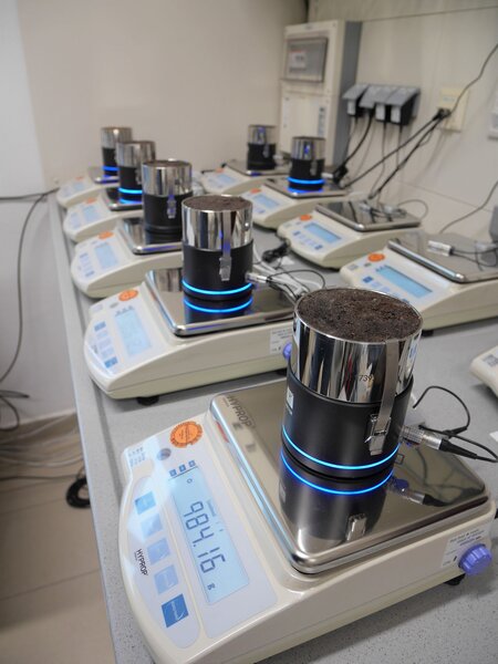 HYPROP zur Bestimmung der Wasserretention, Bodenphysiklabor Thünen