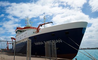 Die "Maria S. Merian" im Hafen von St. George's (Bermuda).