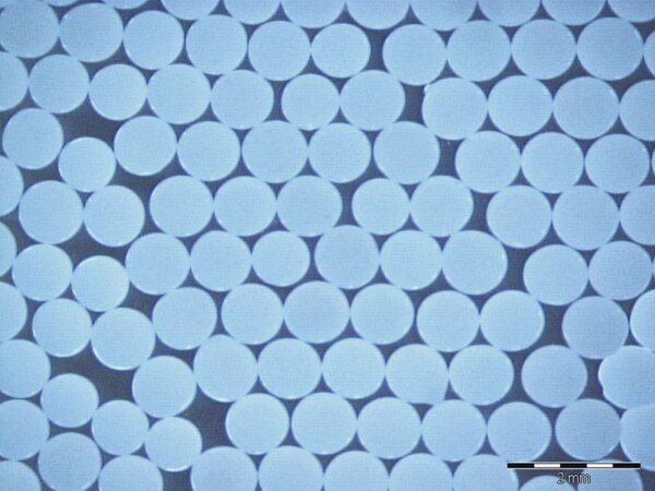 1 mm Al2O3 beads (sol-gel method, dripping method)