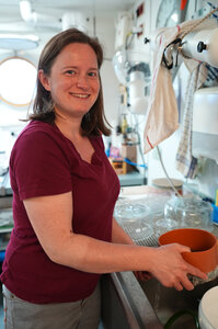 A portrait of a person in the laboratory.