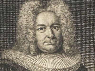 Johann Anderson auf einem Kupferstich aus dem 18. Jahrhundert