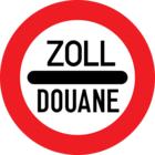 Zoll – Douane sign (&copy;&nbsp; wikimedia.org)