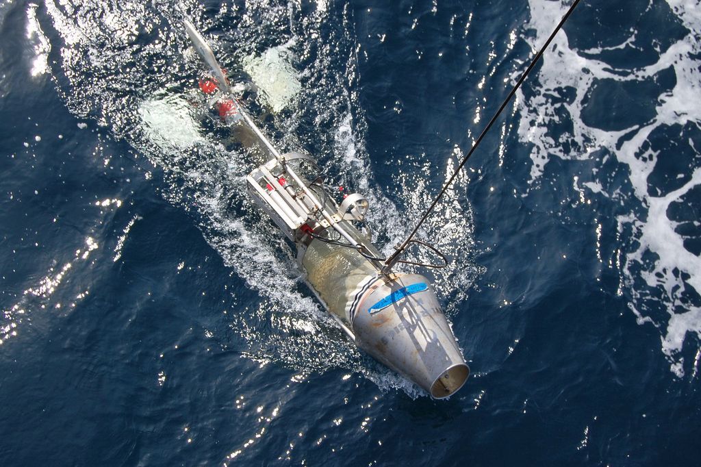 Der Nackthai, ein Hochgeschwindigkeits-Fanggerät für Plankton.