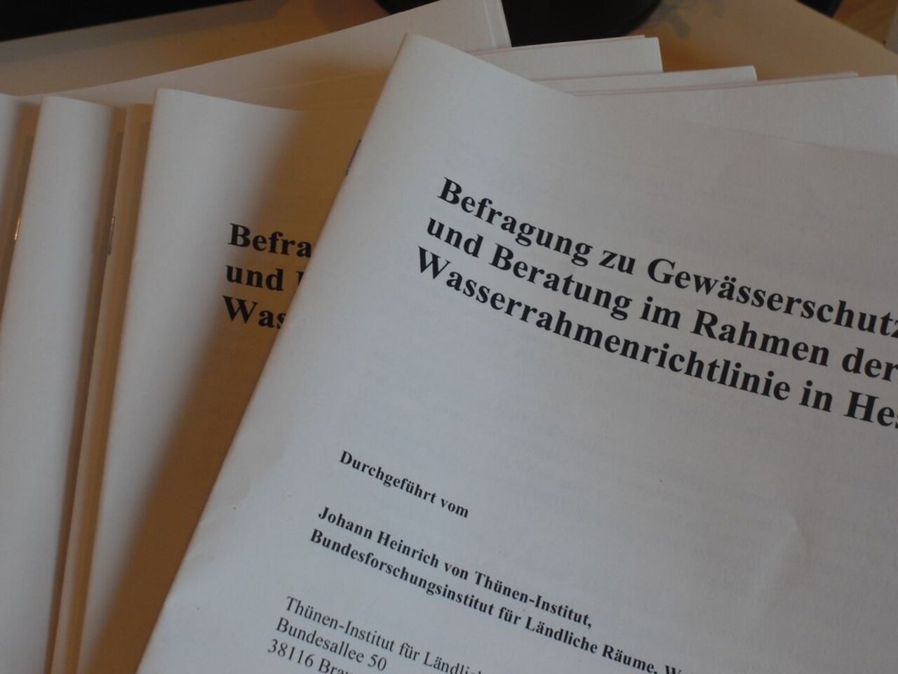 Die Befragung von 1600 hessischen Landwirten und Winzern 2013 ist die zentrale Datenquelle für die Evaluierung der Gewässerschutzberatung