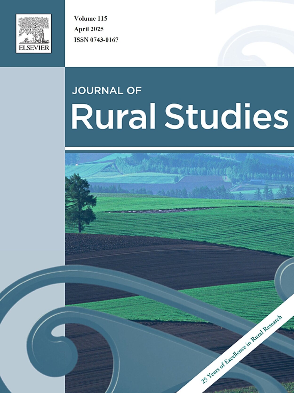 Titelseite des Journals Rural Studies Ausgabe April 2025