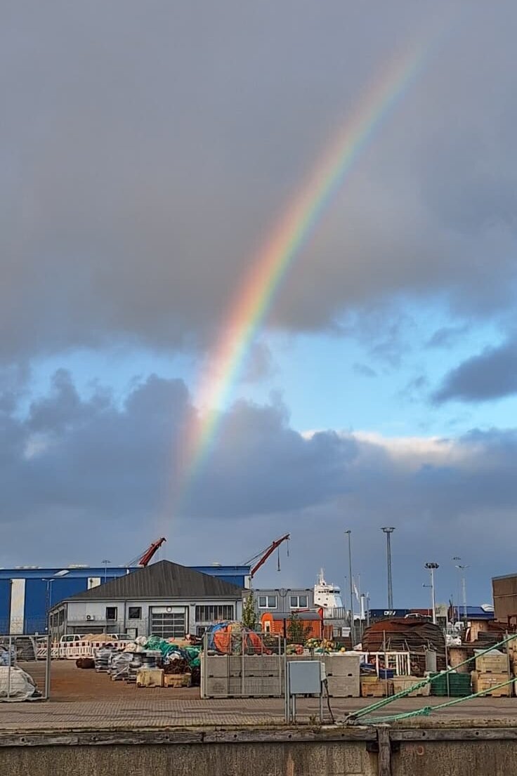 Regenbogen in Cuxhaven.