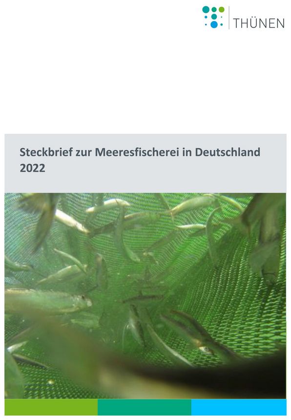 Titelseite des Steckbriefs zur Meeresfischerei in Deutschland 2022