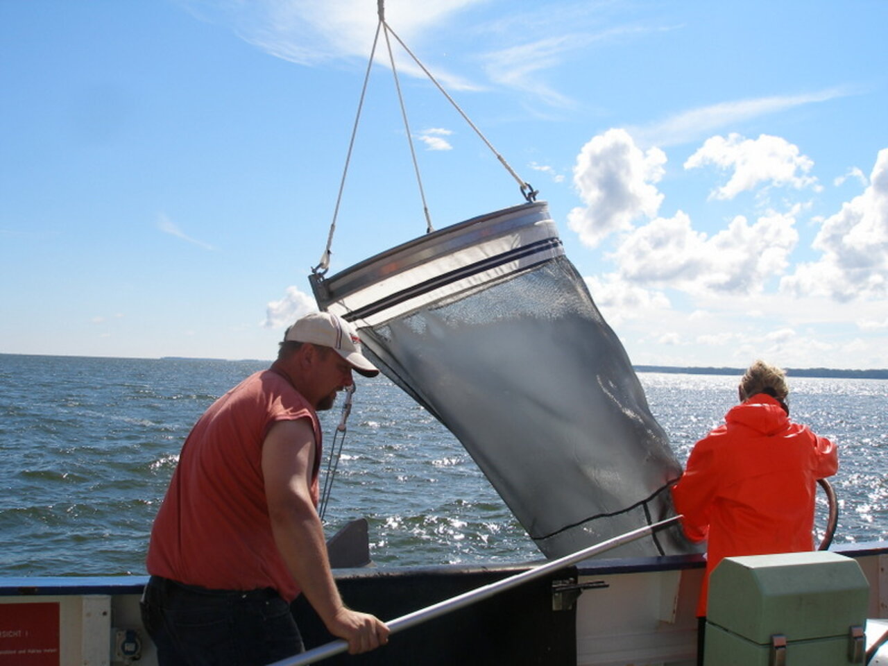 Planktonnetz zur Beprobung älterer Heringslarven (> 20mm).