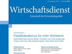 Titelseite der 11 Ausgabe des Wirtschaftsdienstes