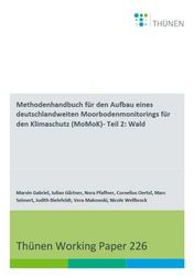 Cover des Thünen Working Paper 226: Methodenhandbuch für das Moorbodenmonitoring Teil 2: Wald 