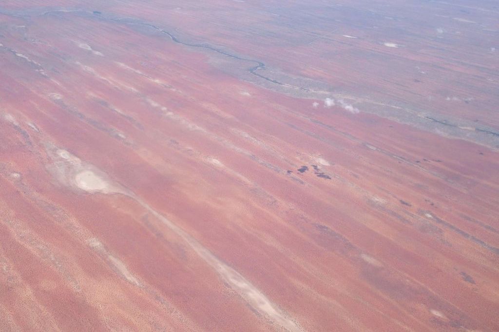 Die Namib-Wüste von oben