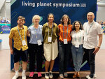 Group photo with colleagues from the Federal Office for Agriculture and Food (BLE) and colleagues from the Thünen Institute of Forest Ecosystems. From left to right: Niklas Langner (BLE), Katja Oehmichen (TI Forest Ecosystems), Juliana Freitas Beyer, Stefanie Nadler (BLE), Fatemé Ghafarian, Melvin Lippe