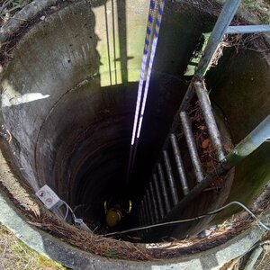 Looking into a lysimeter shaft Looking into a lysimeter shaft