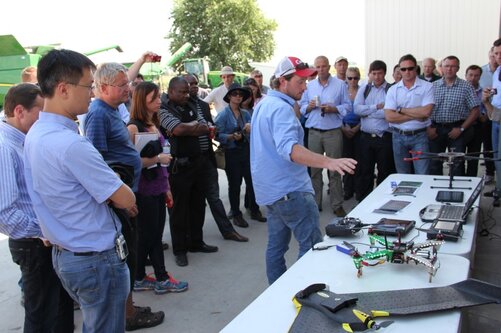 Demonstration of a drone Demonstration of a drone